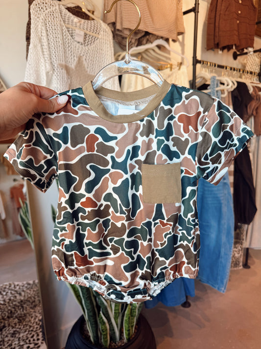 Camo Pocket Onesie