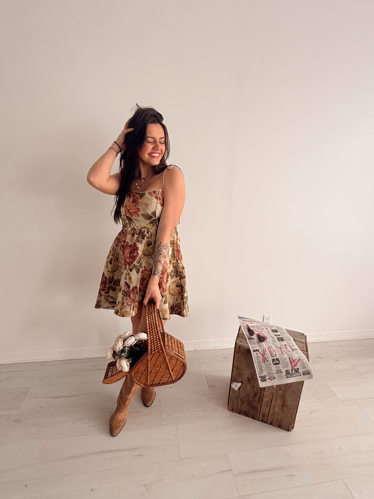 Tapestry Babydoll Dress