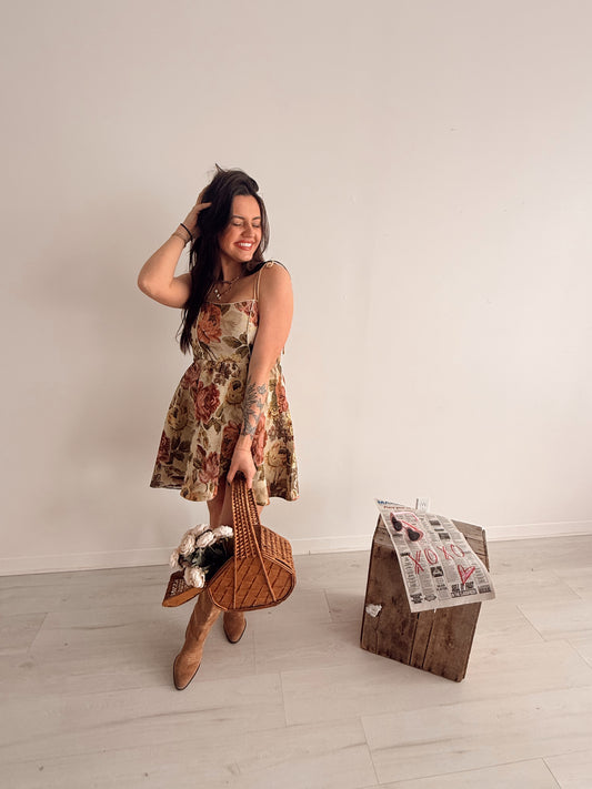 Tapestry Babydoll Dress