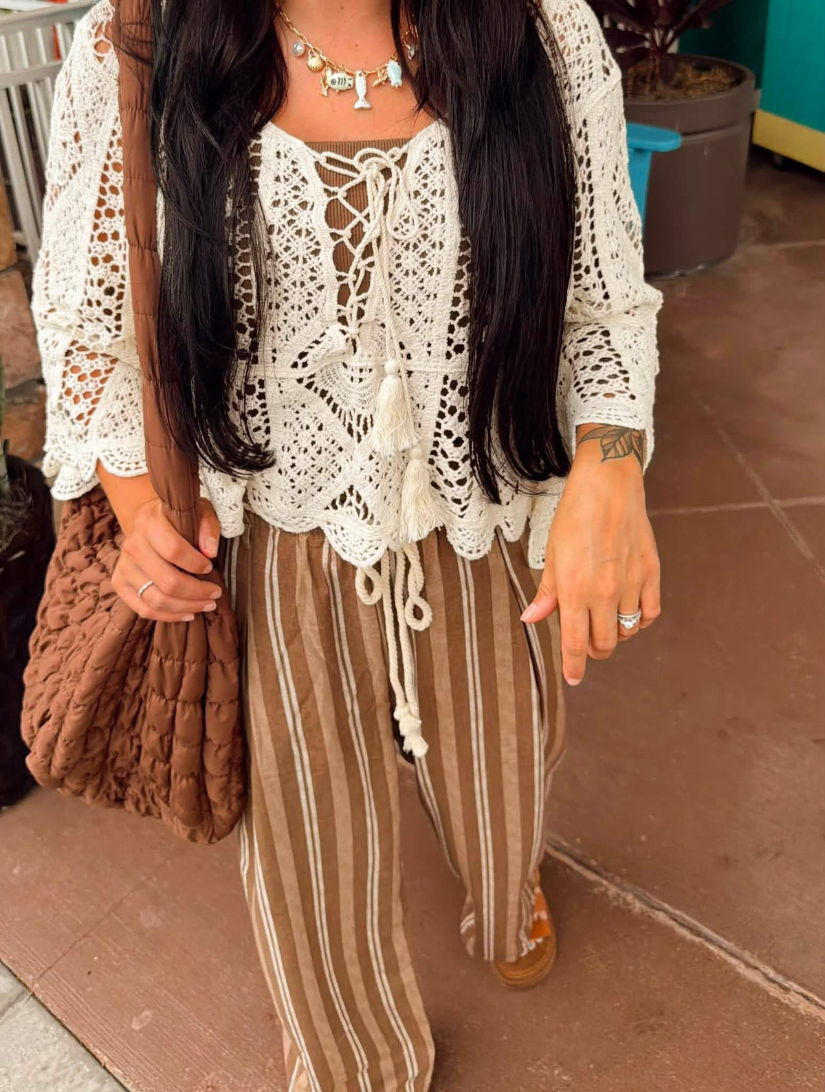 Crochet Tassel Top