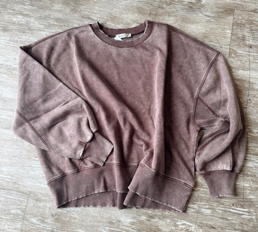 Plus Cozy Brown Pullover