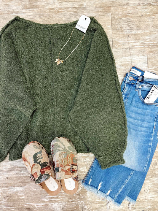 Forest Bat Wing Sweater