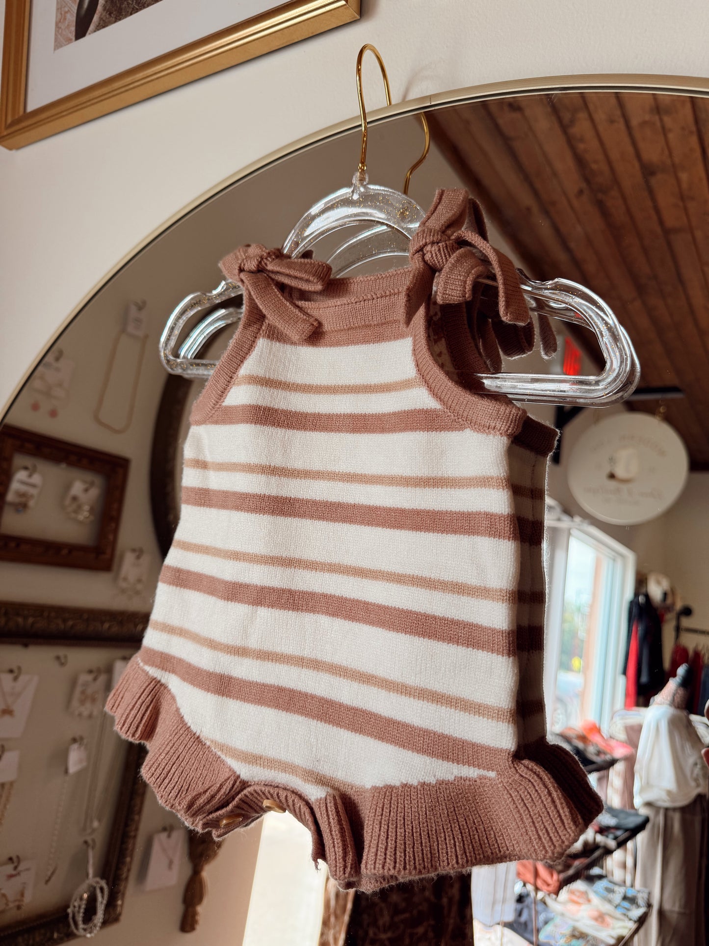 Ruffle Stripe Onesie