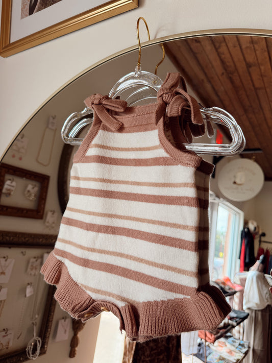 Ruffle Stripe Onesie