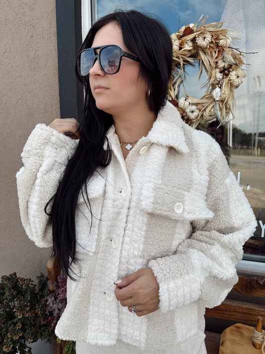 Sherpa Stripe Jacket