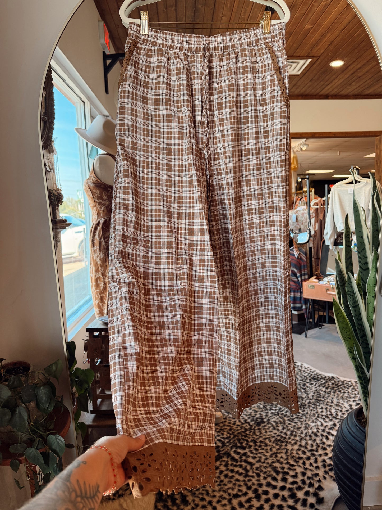 Paisley Plaid Pants