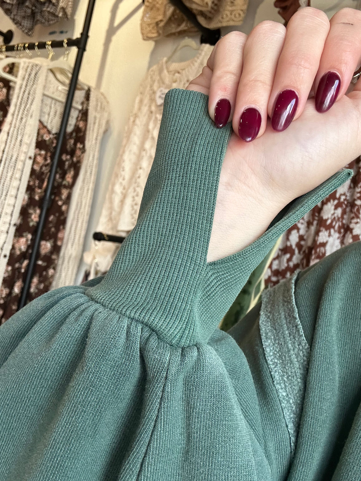 Olive Cozy Crew