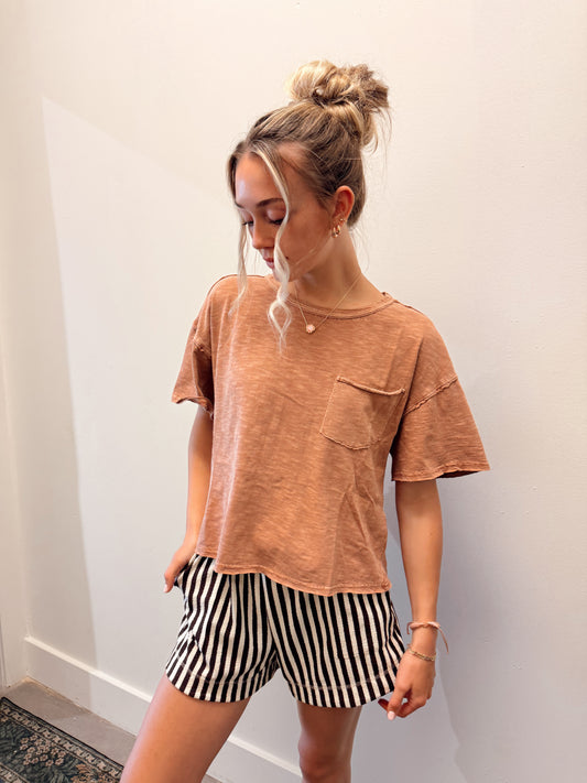 Rory Raw Hem Top