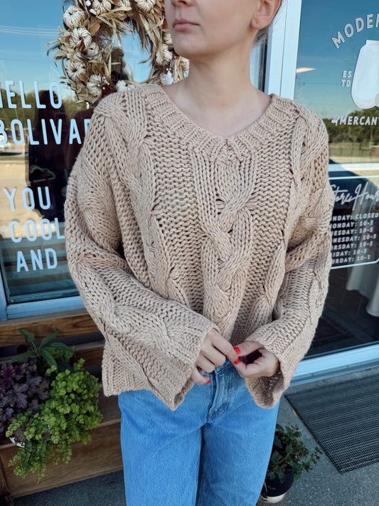 Khaki Knit Sweater