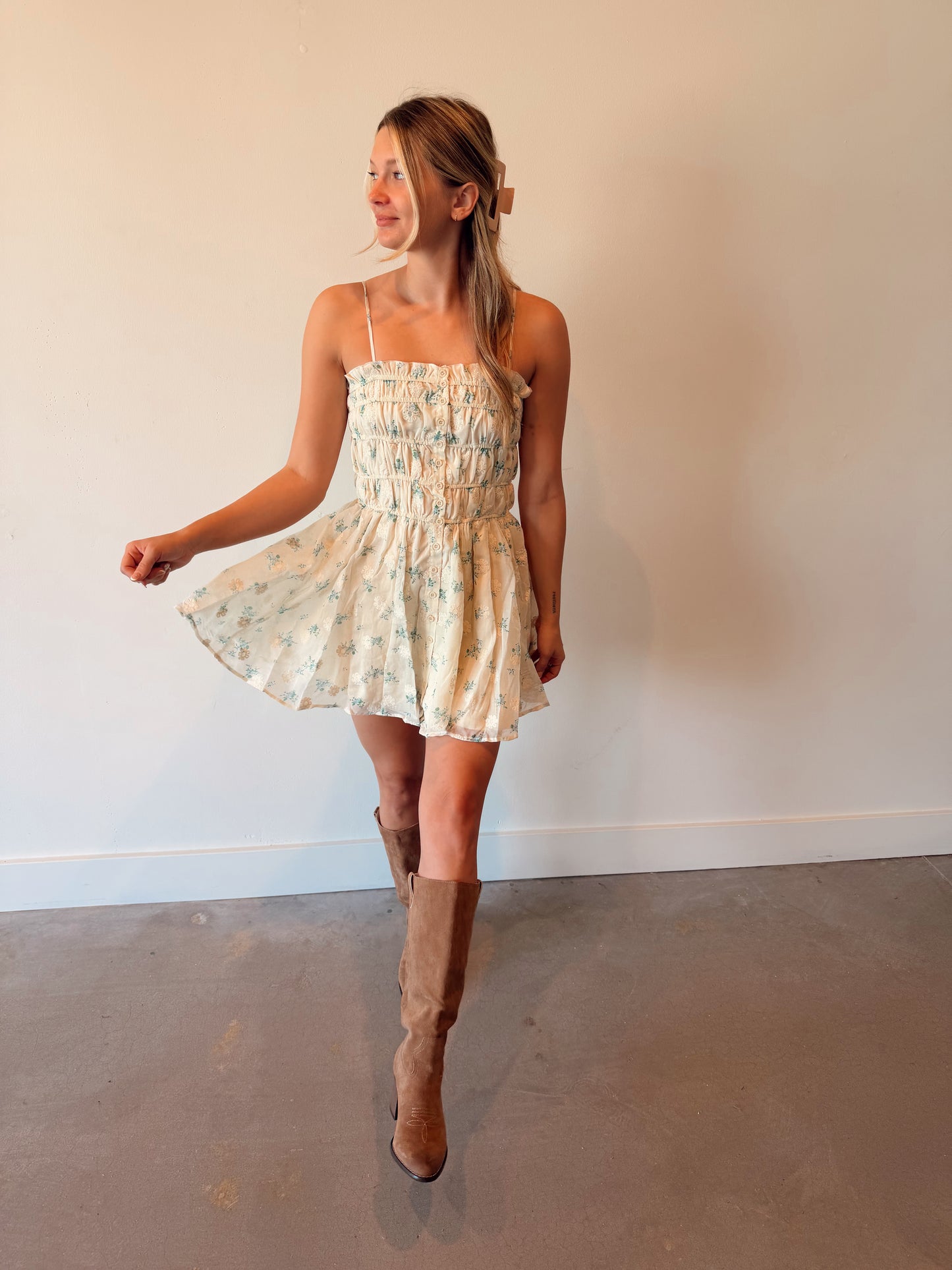 Blue Floral Dress
