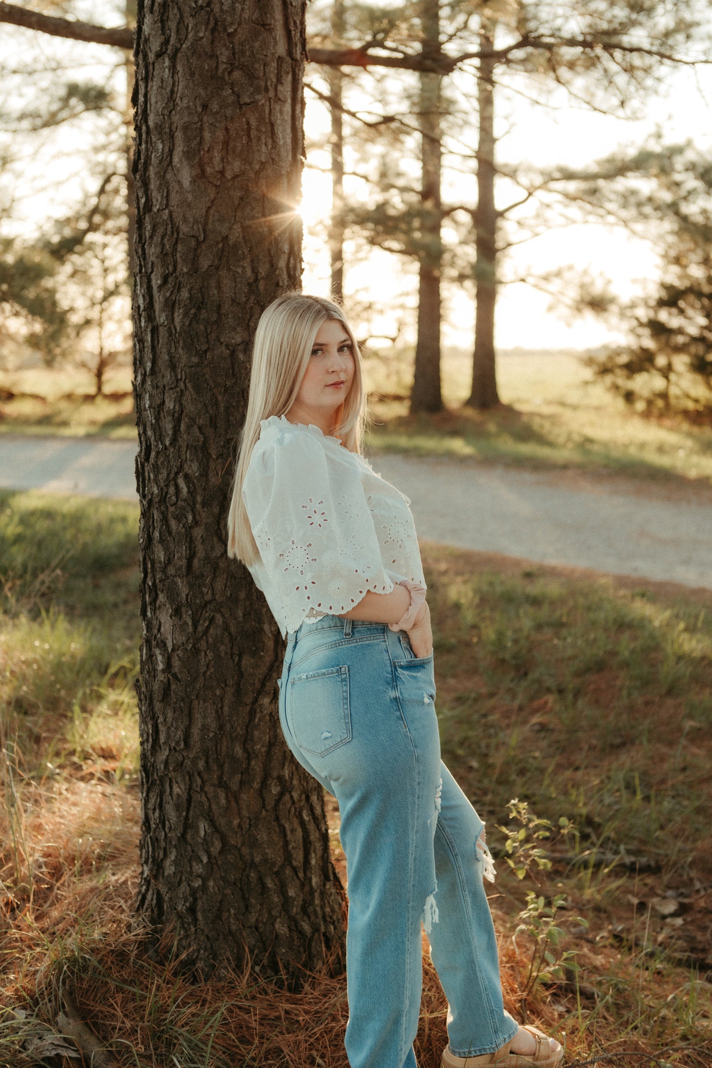 Angel Eyelet Top