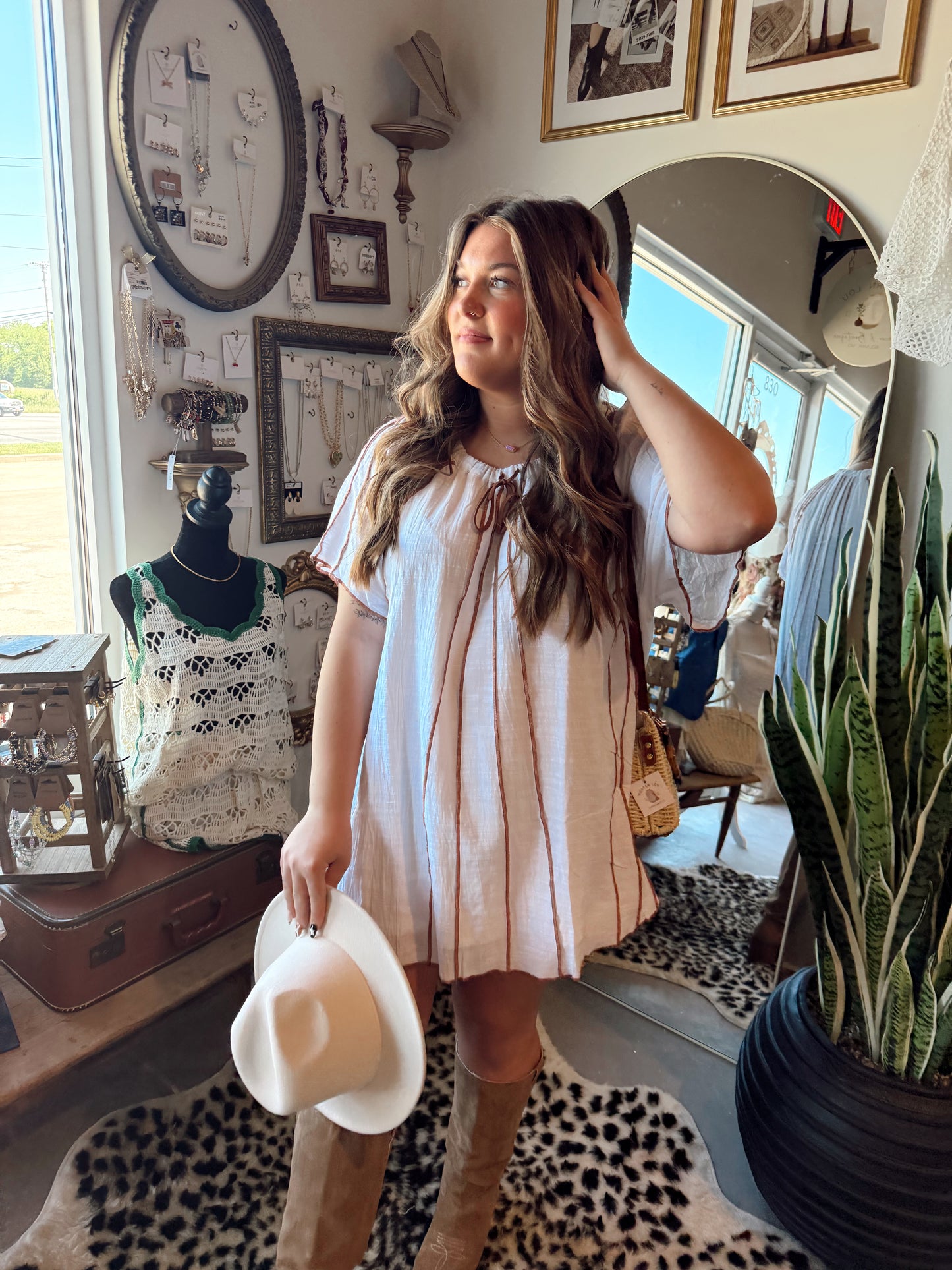 Danni Swing Dress (White)