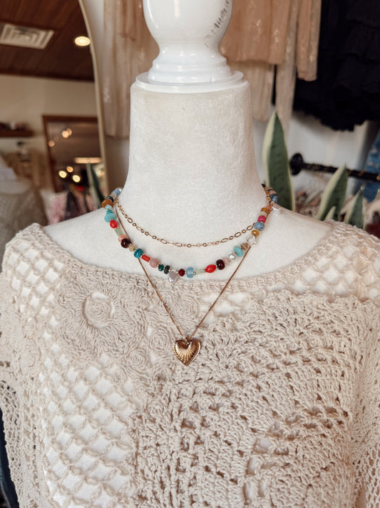 Coastal Heart Necklace Stack