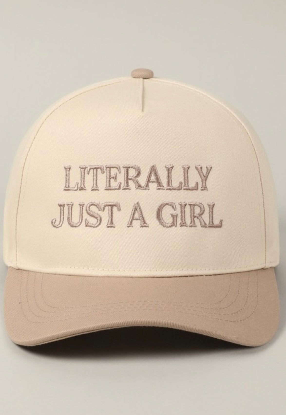 Just A Girl Embroidery Hat