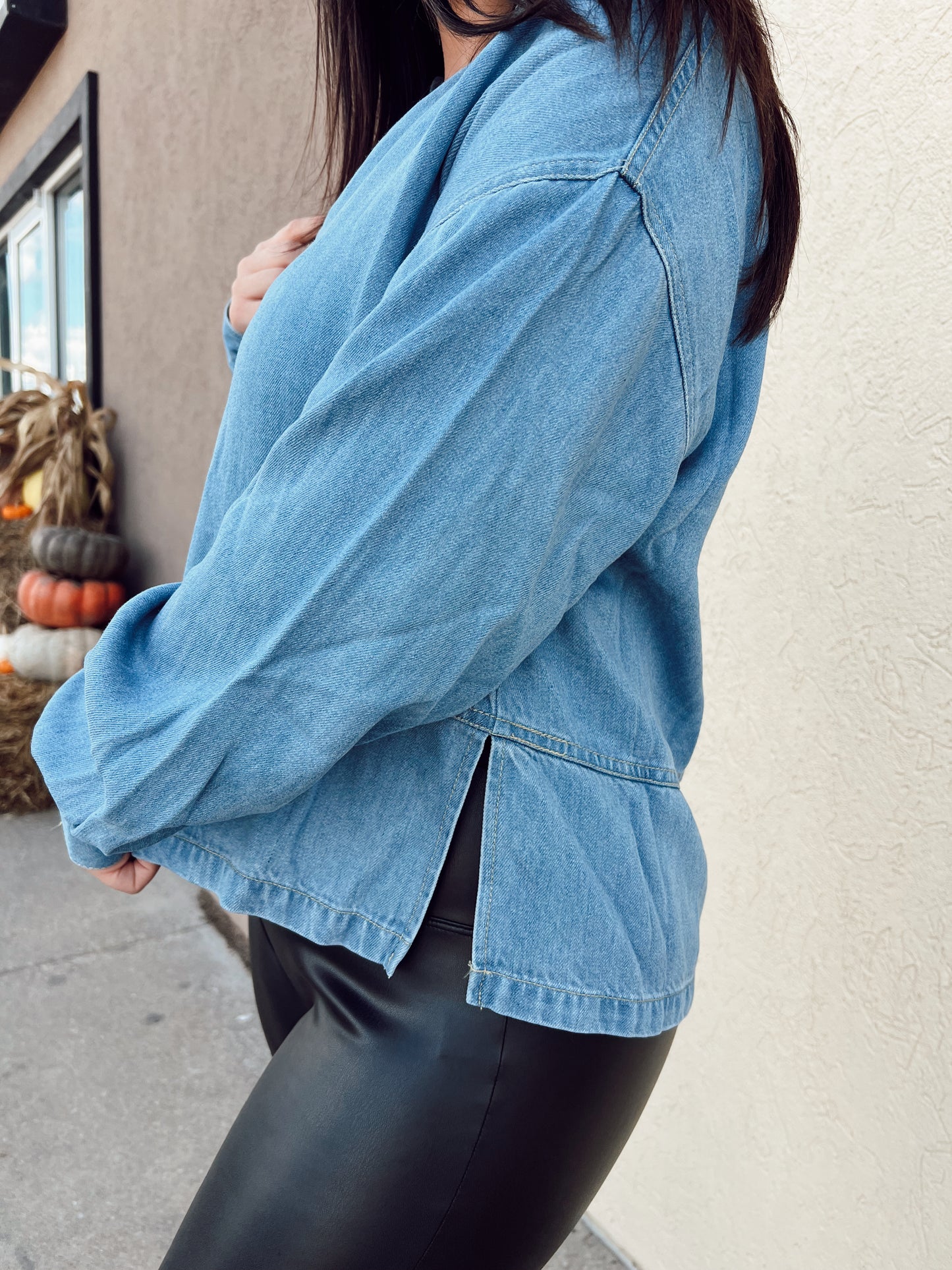 Sunday Morning Denim Top