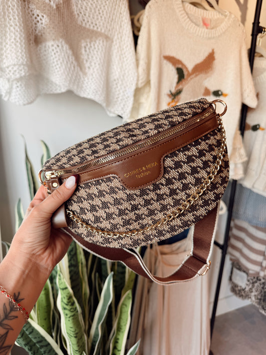 Walk The Line Bum Bag (Brown)