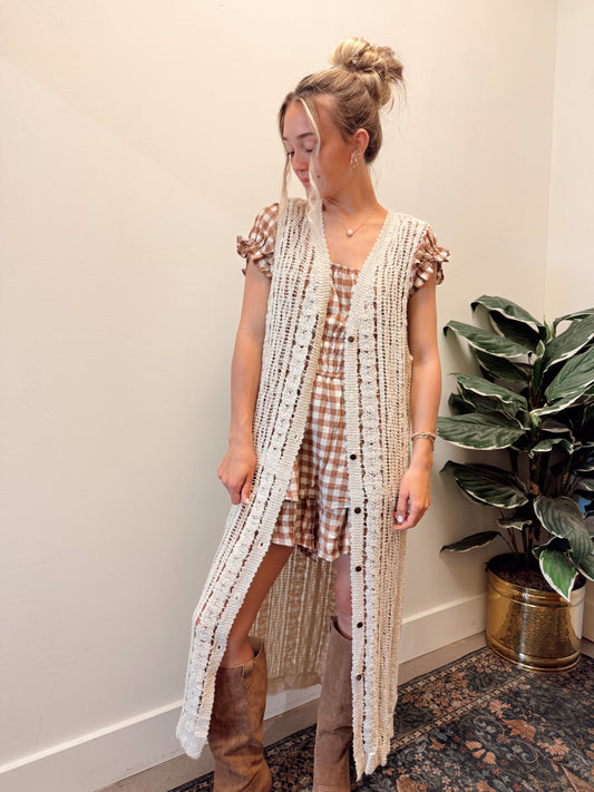 Joanna Knit Maxi Vest
