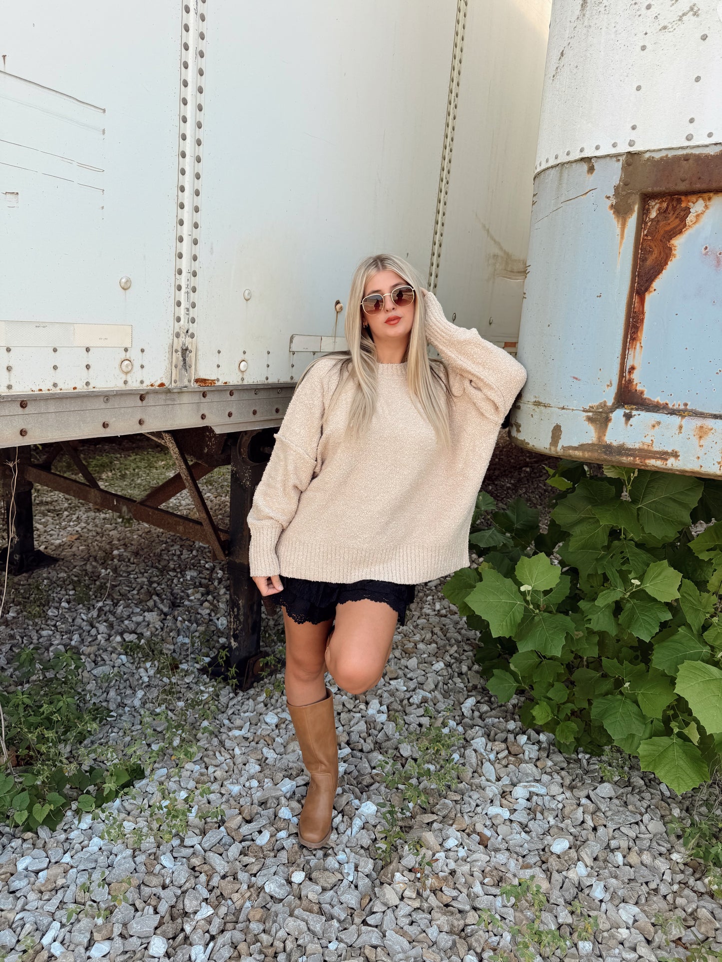 Cream Teddy Sweater