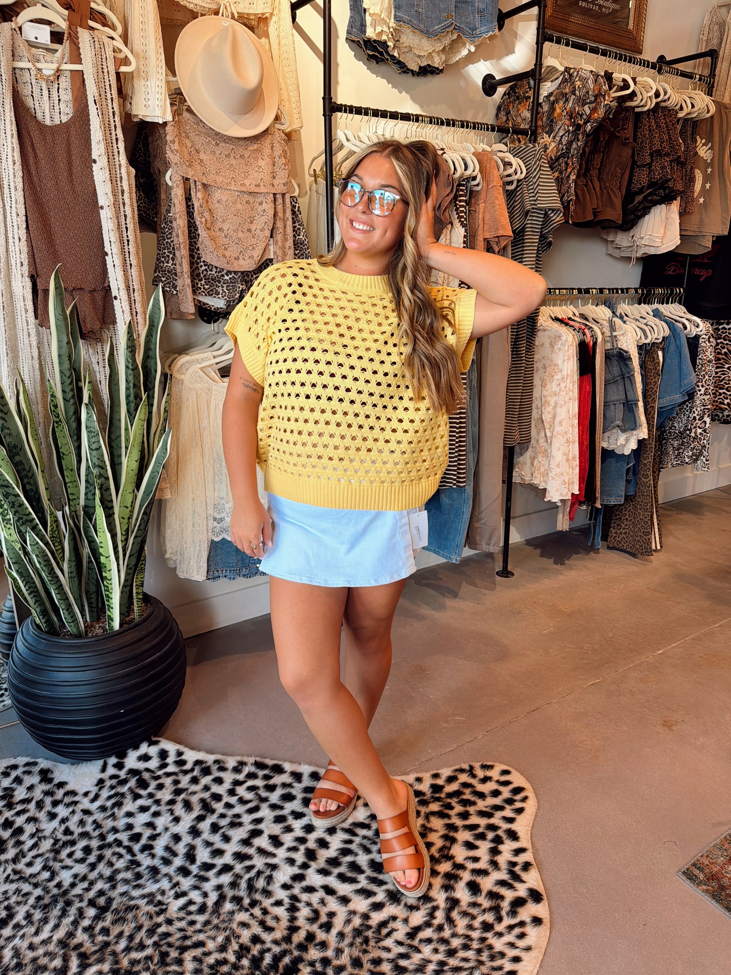 Sunshine Crochet Top