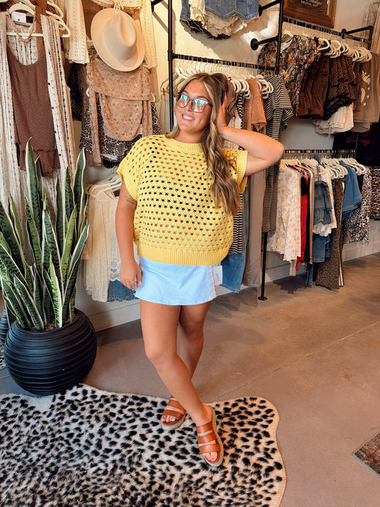 Sunshine Crochet Top