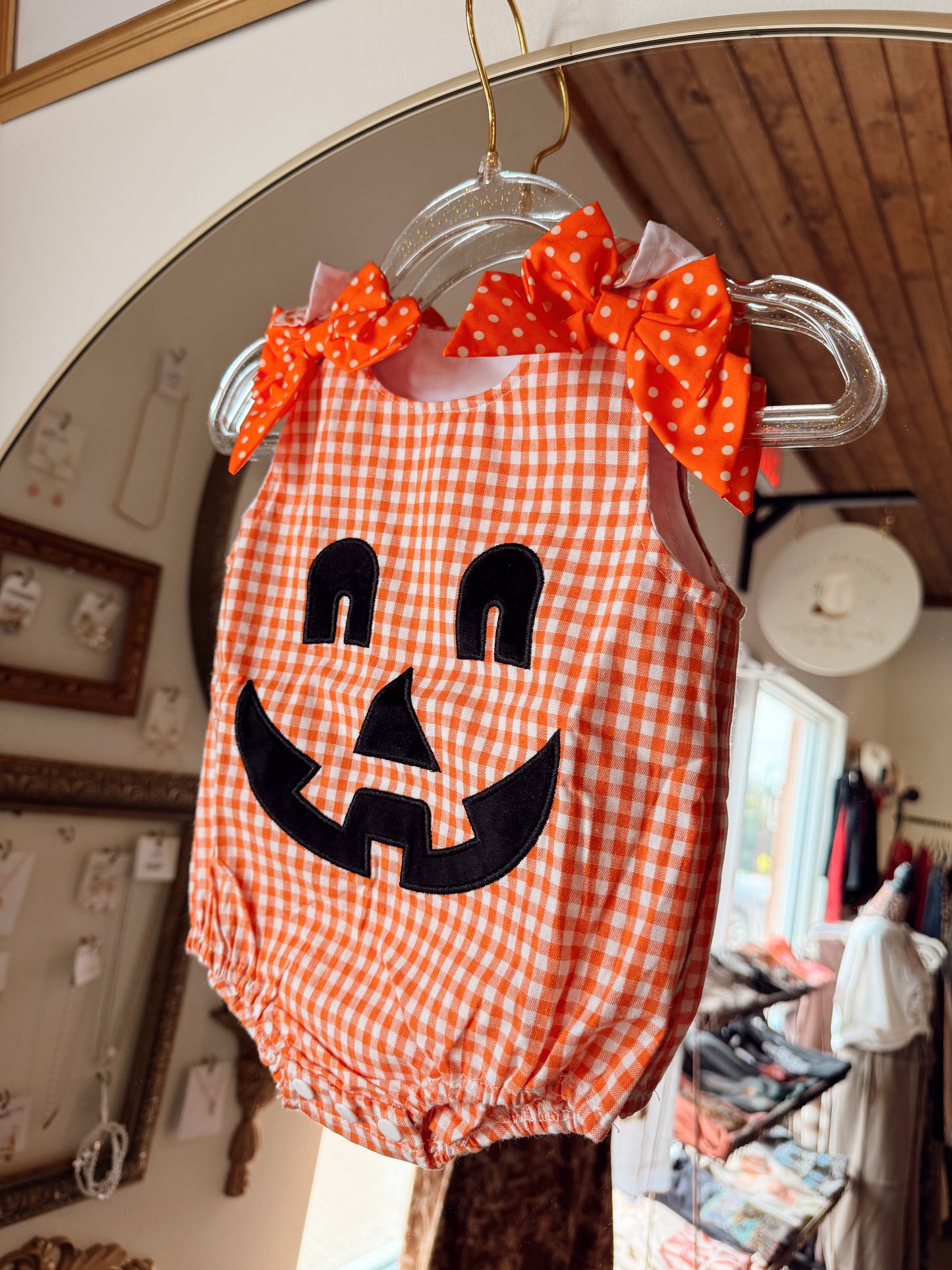 Bow Pumpkin Onesie
