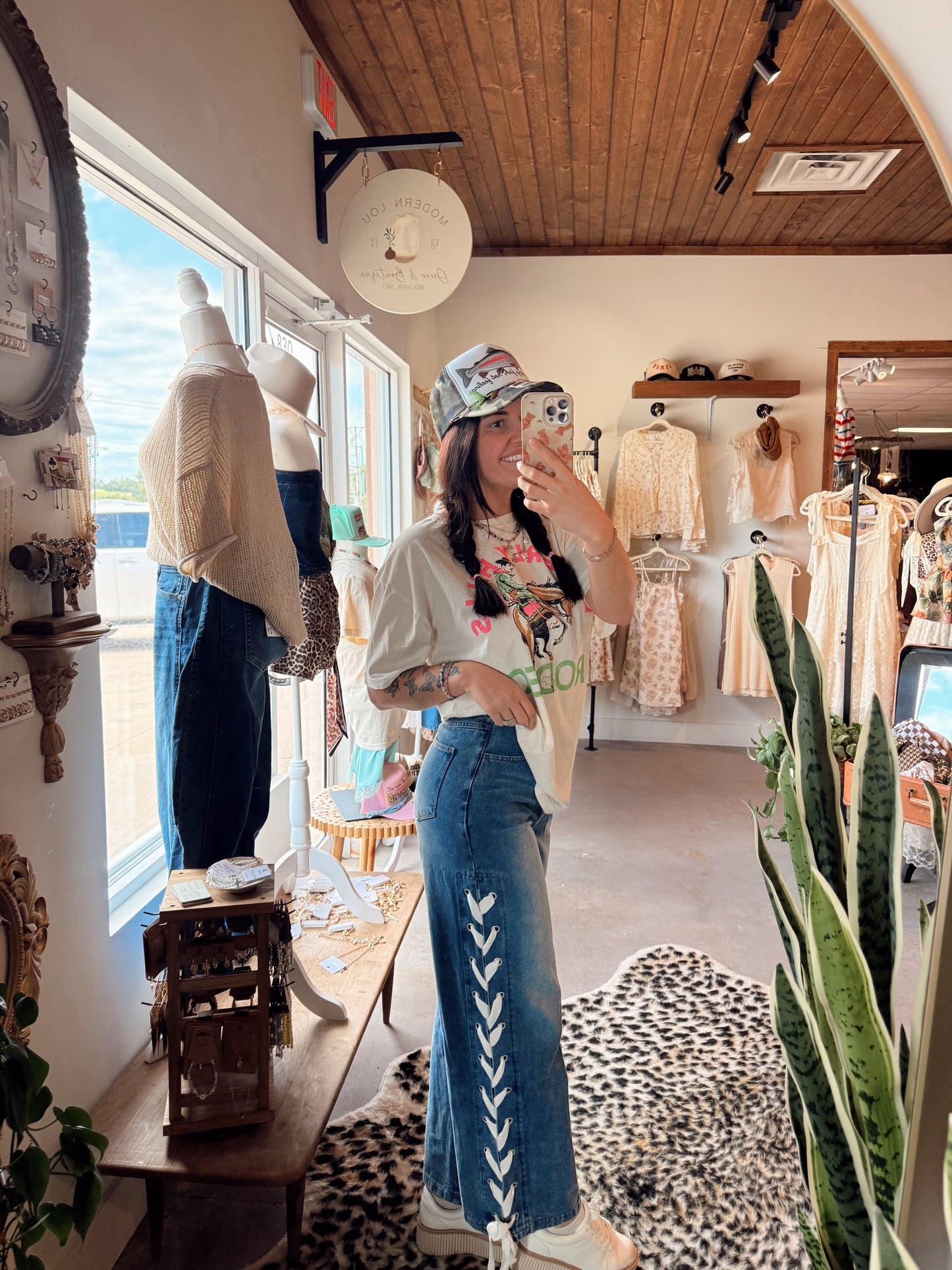 The Cheyenne Lace Up Jeans