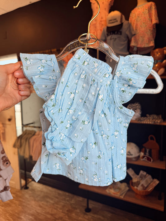 Blue Floral Set