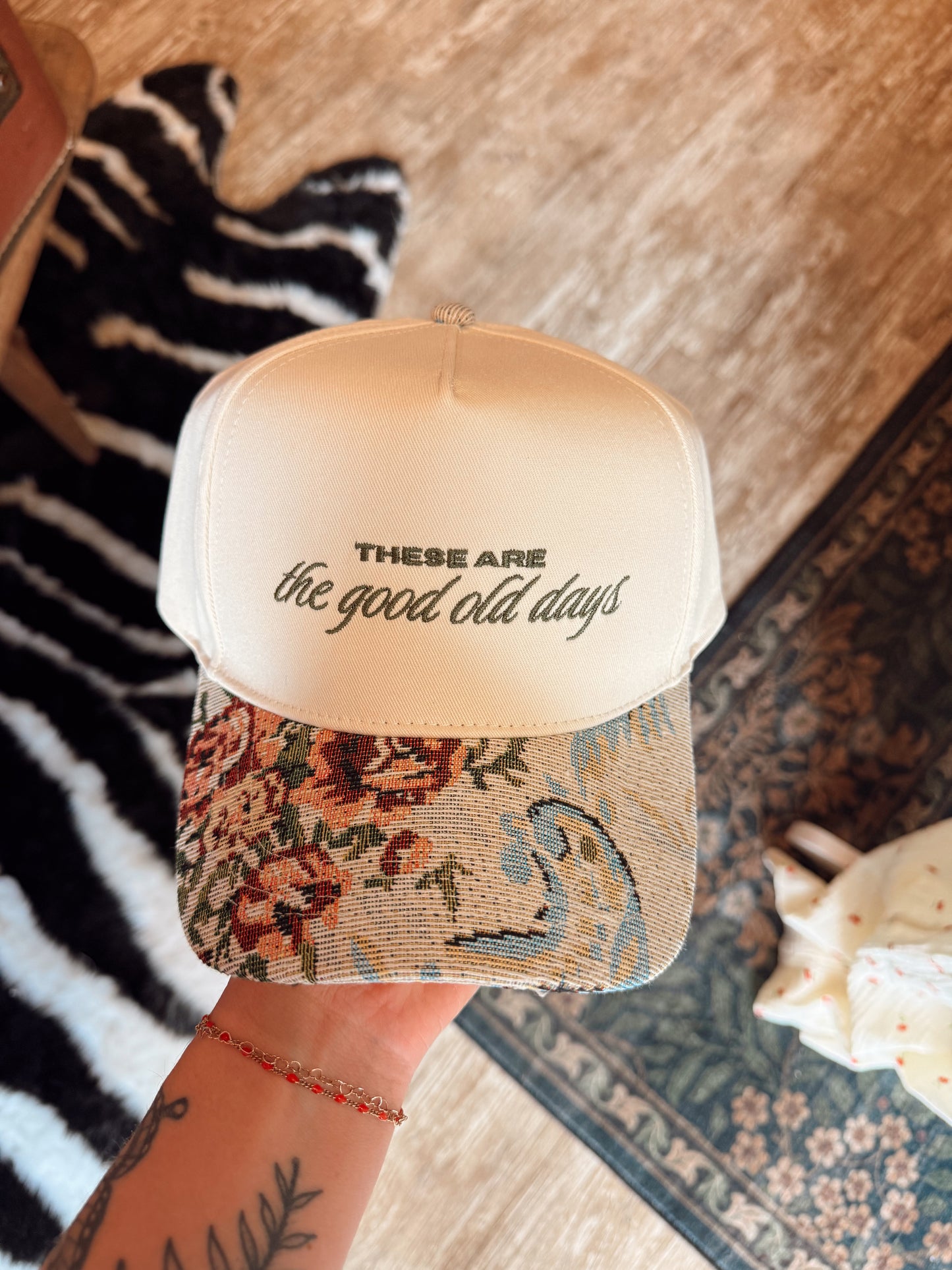 The Good Old Days Tapestry Hat