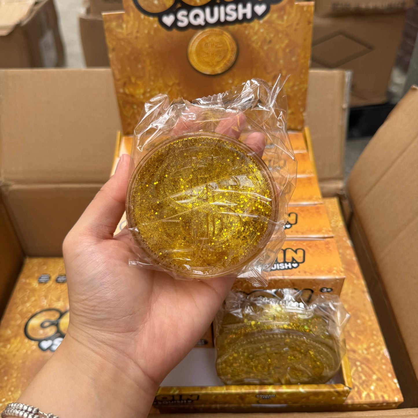 Glitter Coin Squish