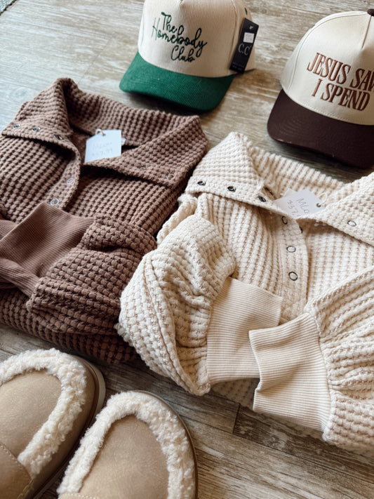 Cozy Waffle Pullover