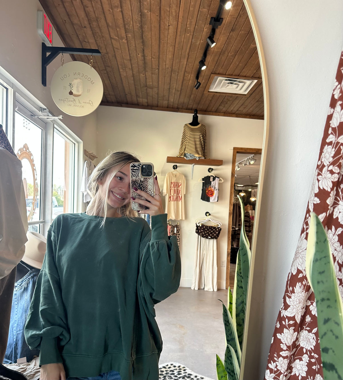 Olive Cozy Crew
