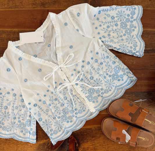 Bell Embroidered Blouse