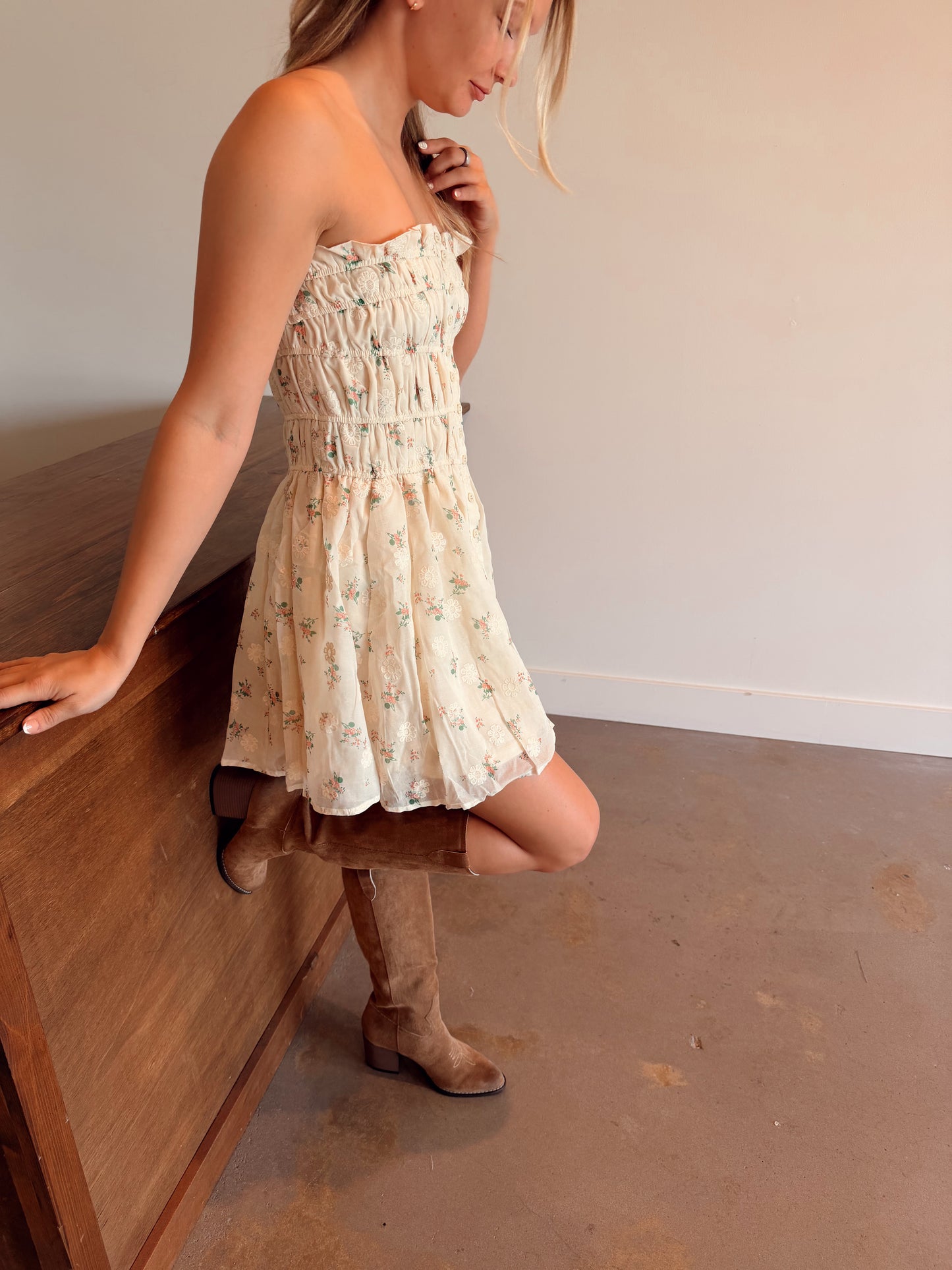 Pink Floral Dress