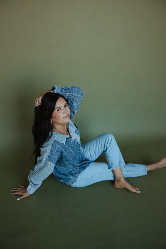 Adrian Denim Top