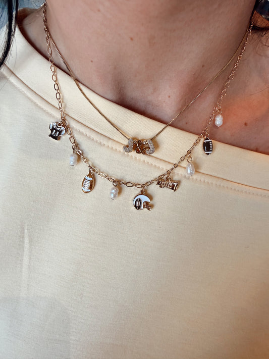 Football Charm Necklace