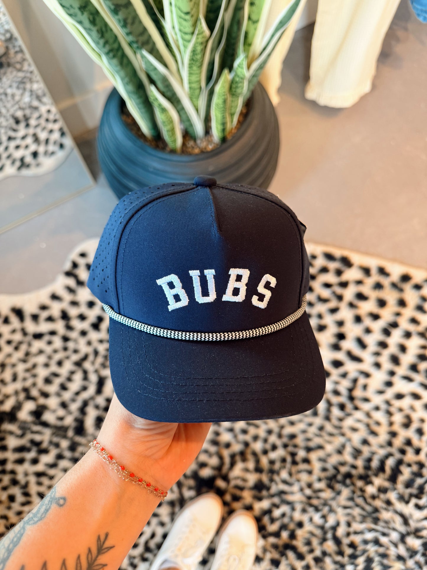 Navy Bubs Hat