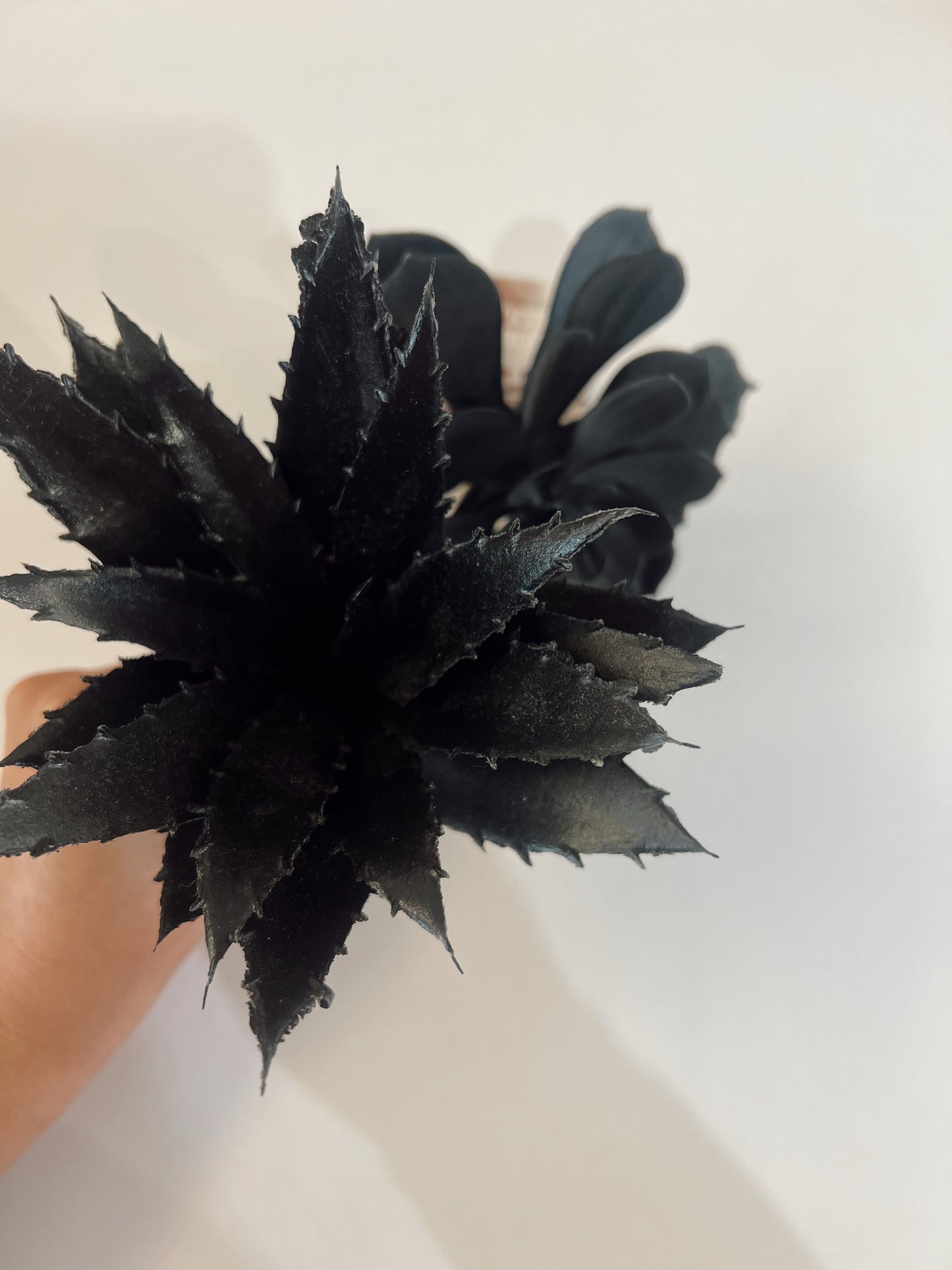 Faux Black Succulent Stem