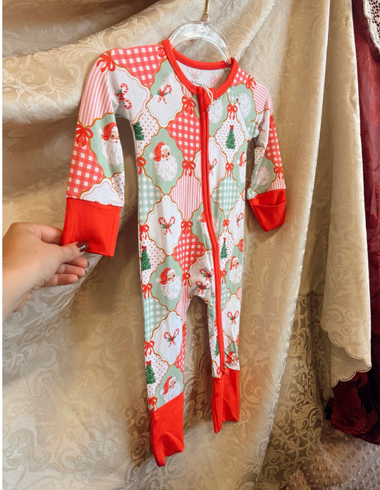 Bamboo Santa Patchwork Sleeper