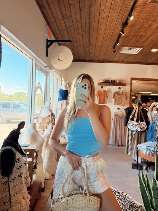 Sky Blue Tube Top