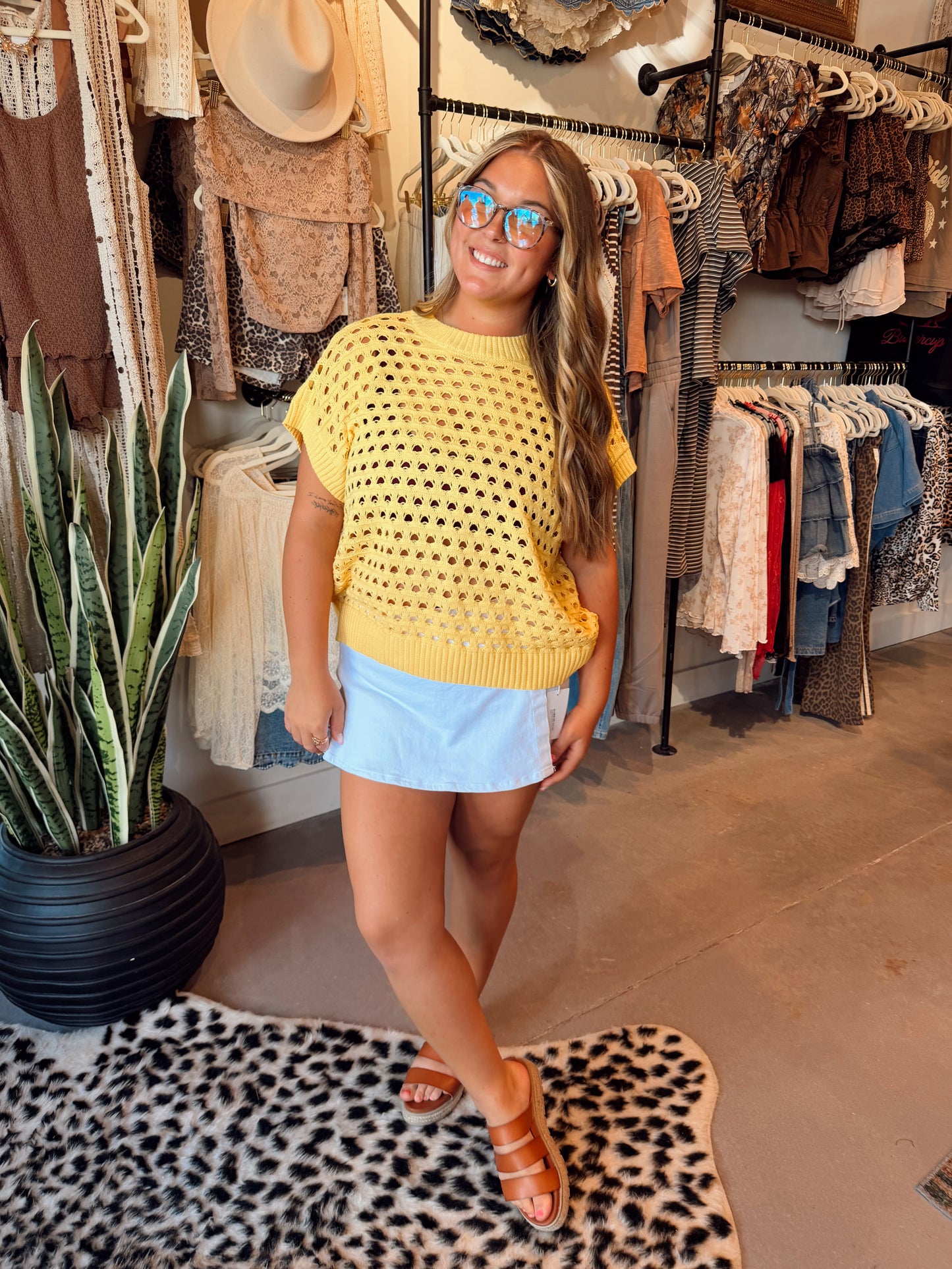 Sunshine Crochet Top