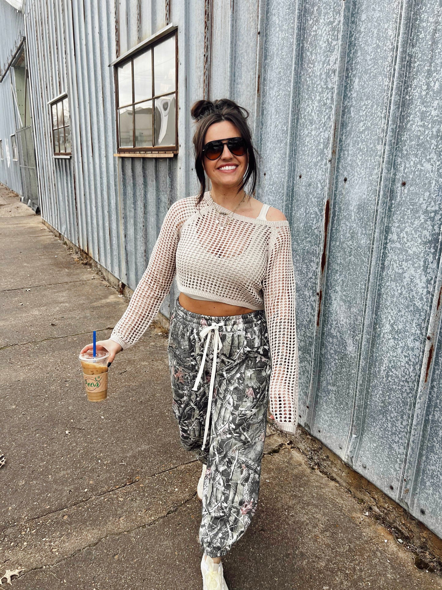 Bring It On Crop Top (Neutral)