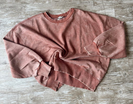 Plus Cozy Rust Pullover