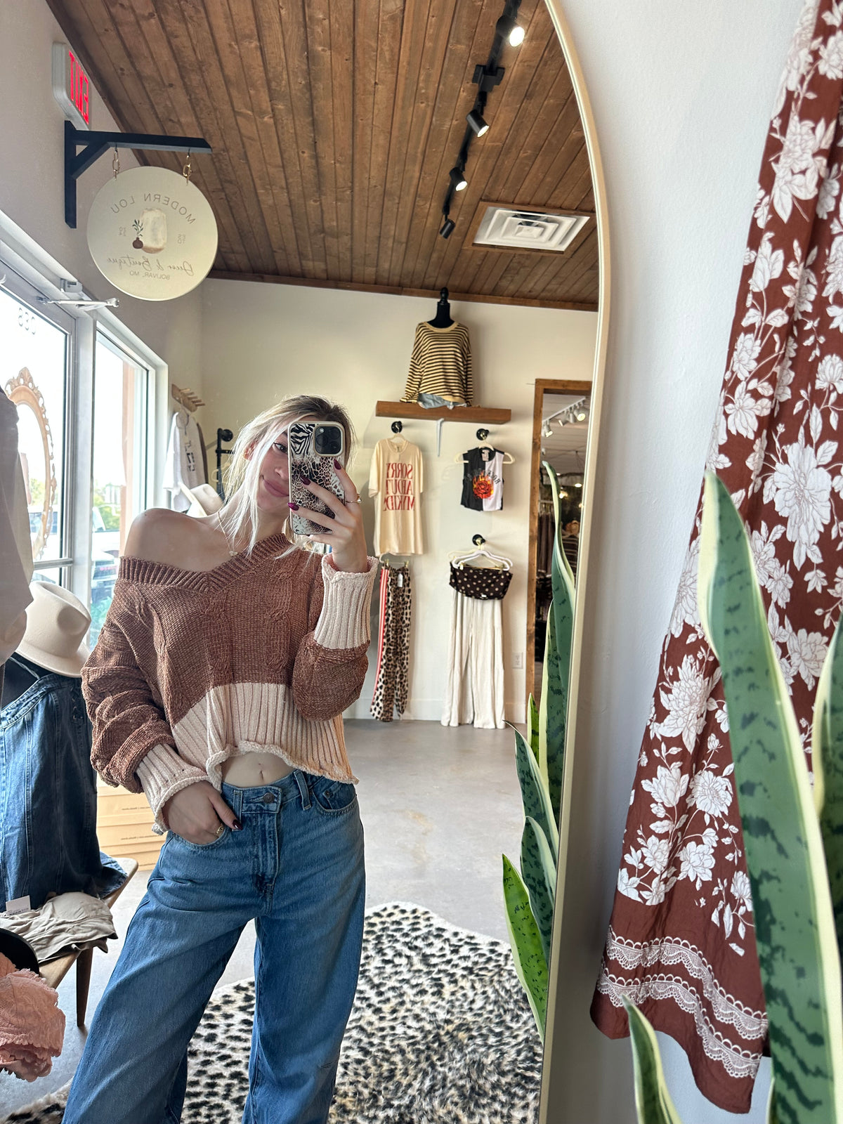 Chenille Cable Knit Sweater