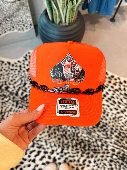 Spades Hat W/ Chain