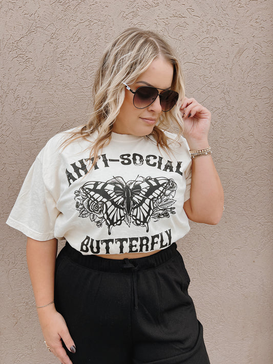 Anti-Social Butterfly Tee