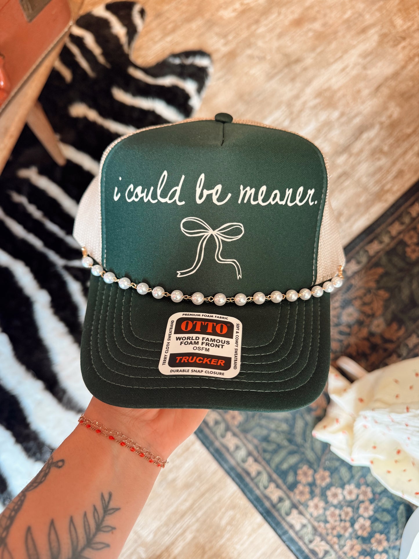 I Could Be Meaner Hat W/ Chain