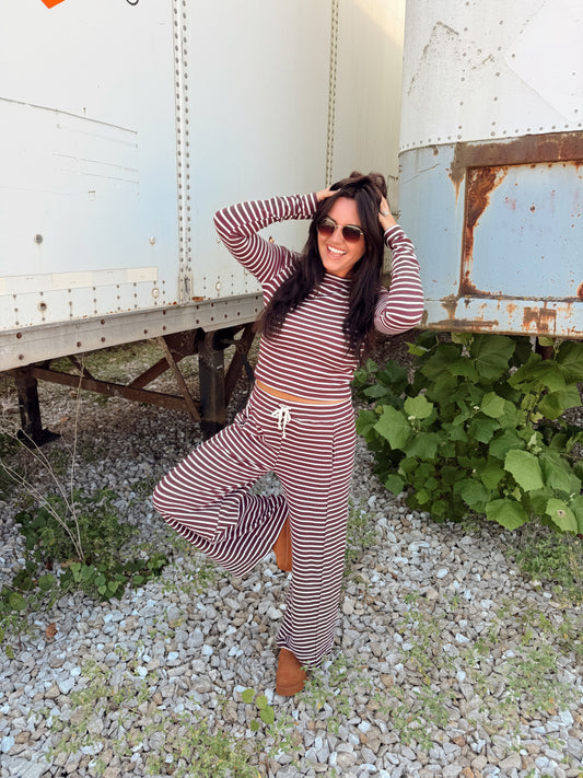 Merlot Stripe Set