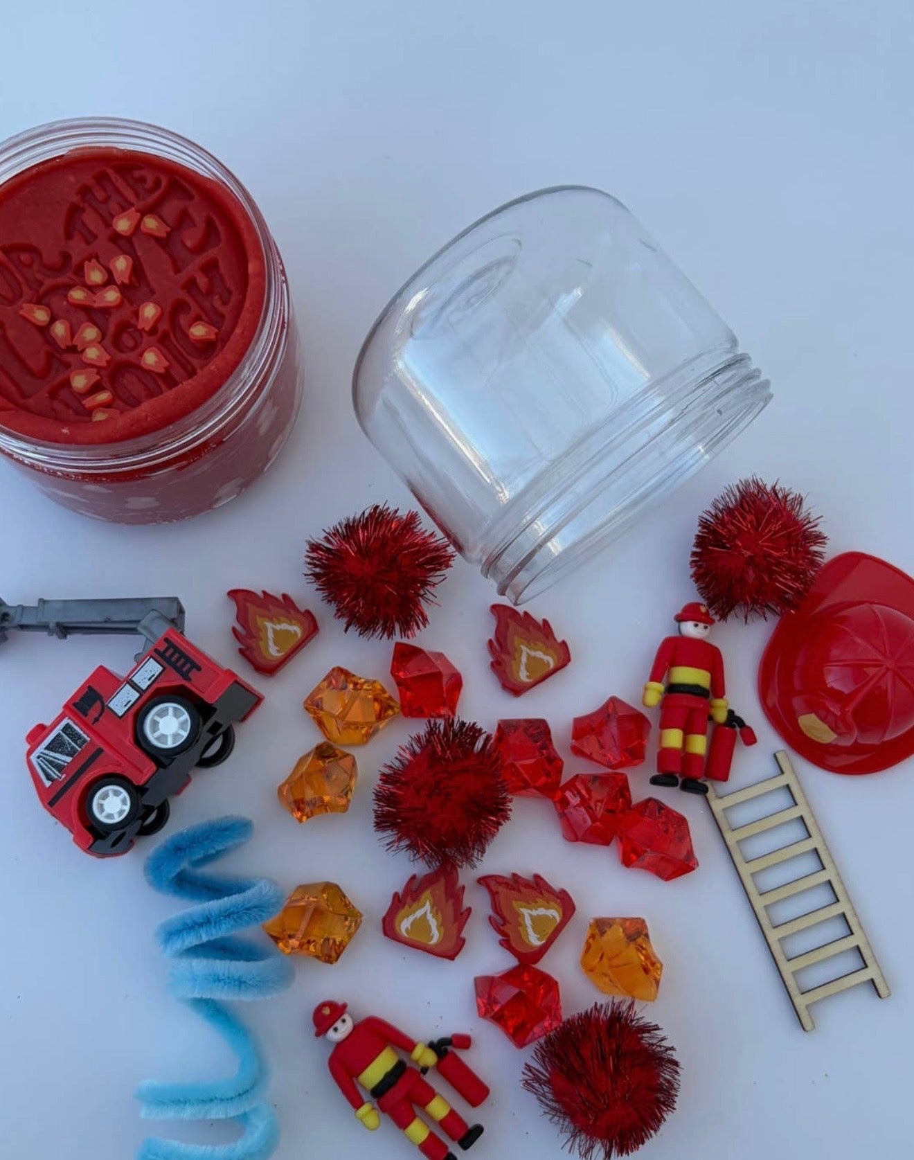 Fire Truck Sensory Dough