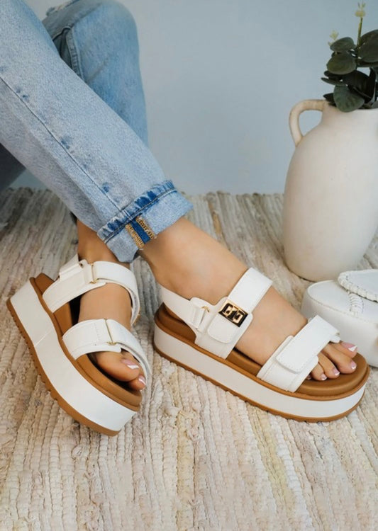 White Platform Sandal