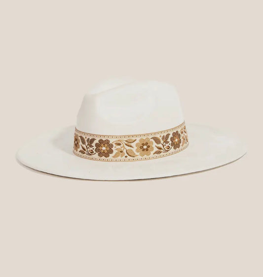 Bell Floral Hat (Ivory)